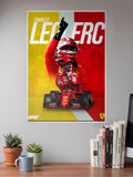 Charles Leclerc Victory Poster