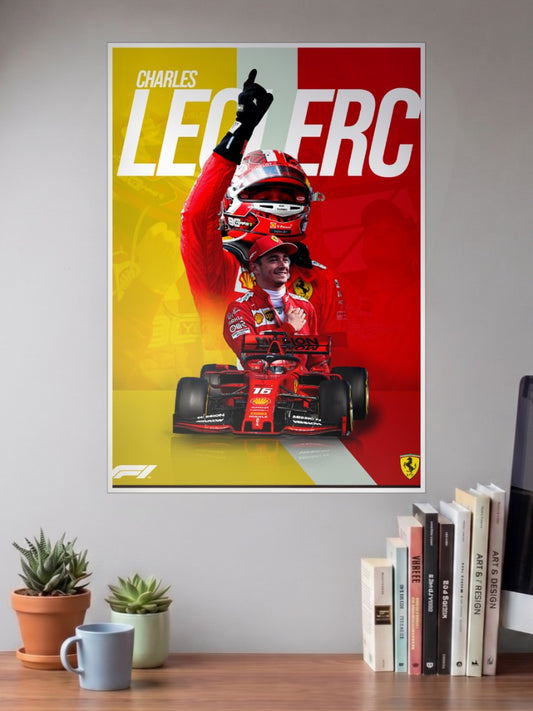 Charles Leclerc Victory Poster