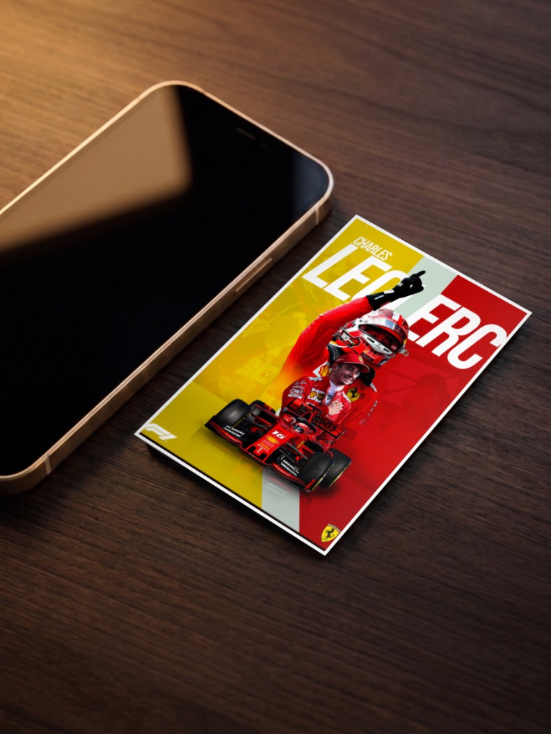 Charles Leclerc Victory Poster