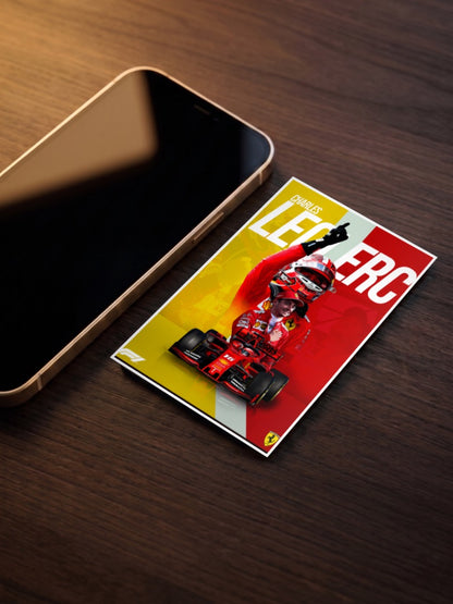 Charles Leclerc Victory Poster
