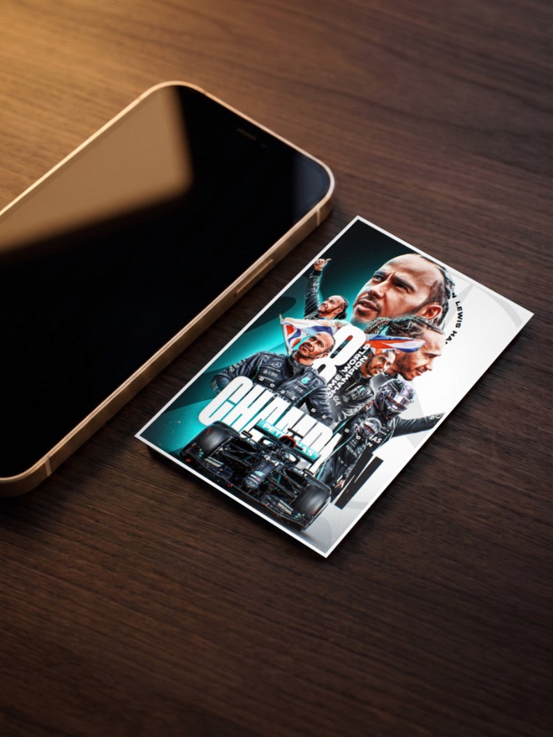 GOAT Mode: Activated | Lewis Hamilton Champion | F1 Poster