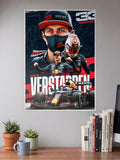 Max Verstappen Red Bull Collage Poster