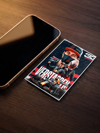 Max Verstappen Red Bull Collage Poster