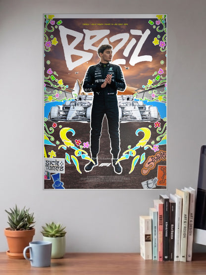 George Russell Mercedes F1 Poster