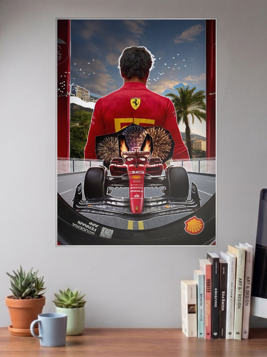 Carlos Sainz Mexico Win F1 Poster