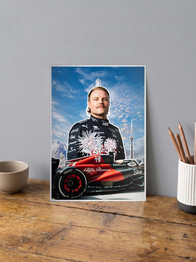 Valtteri Bottas Alfa Romeo F1 Poster