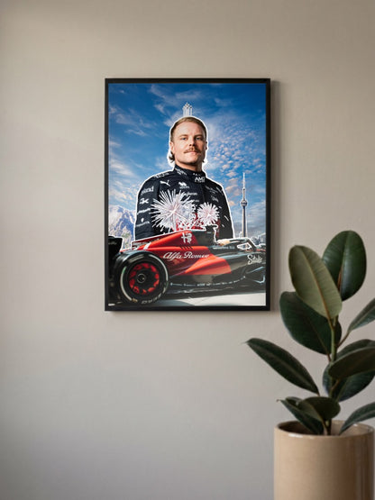 Valtteri Bottas Alfa Romeo F1 Poster