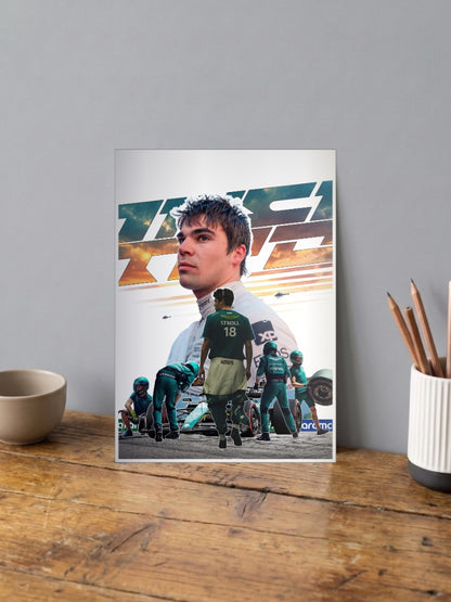 Lance Stroll Aston Martin F1 Poster