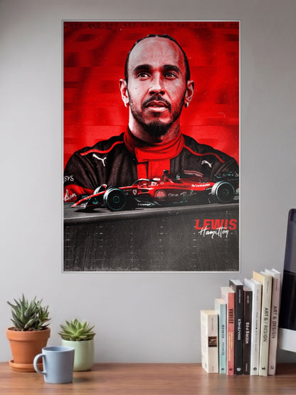 Lewis Hamilton Ferrari Move F1 Poster