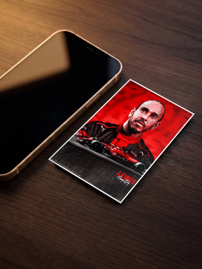 Lewis Hamilton Ferrari Move F1 Poster