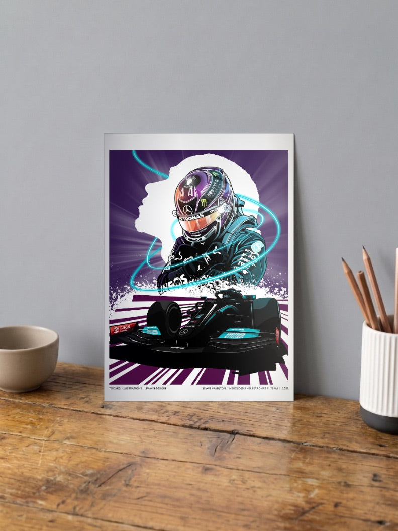 Lewis Hamilton W12 Poster