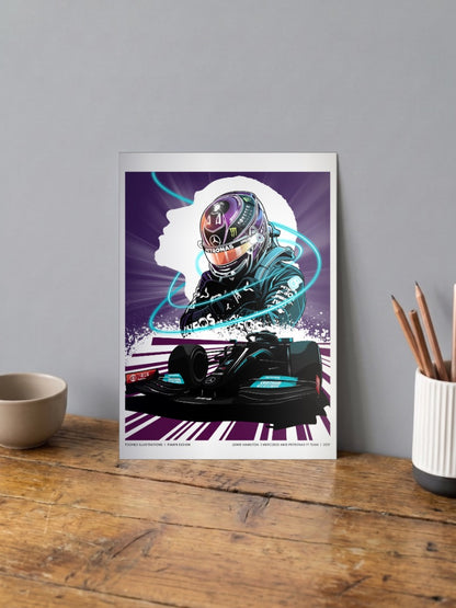Lewis Hamilton W12 Poster