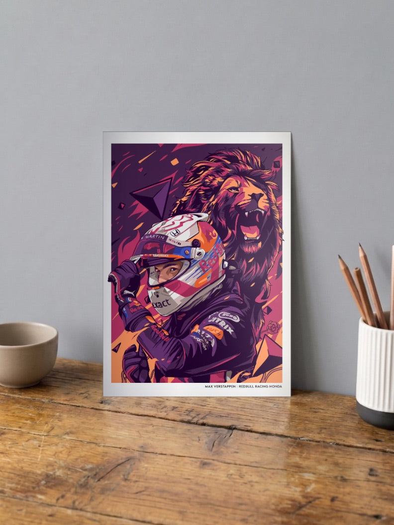 Redbubble The Dutch Lion 33 Max Verstappen Poster