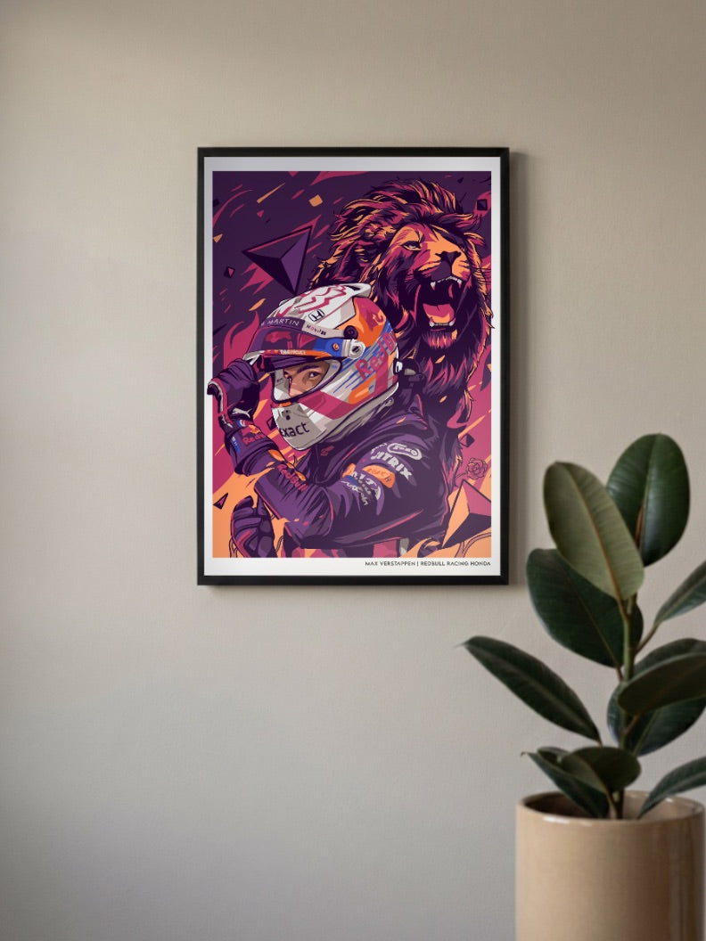 Redbubble The Dutch Lion 33 Max Verstappen Poster