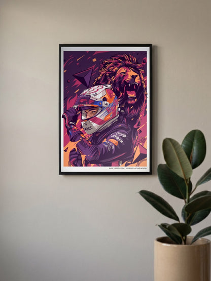 Redbubble The Dutch Lion 33 Max Verstappen Poster