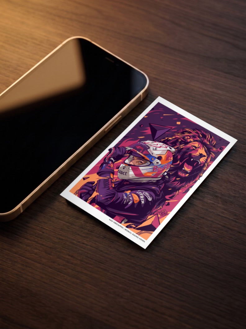 Redbubble The Dutch Lion 33 Max Verstappen Poster
