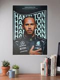 LEWIS HAMILTON Mercedes Petronas Poster