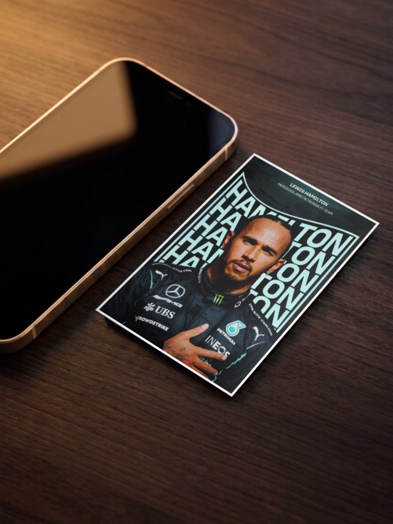 LEWIS HAMILTON Mercedes Petronas Poster