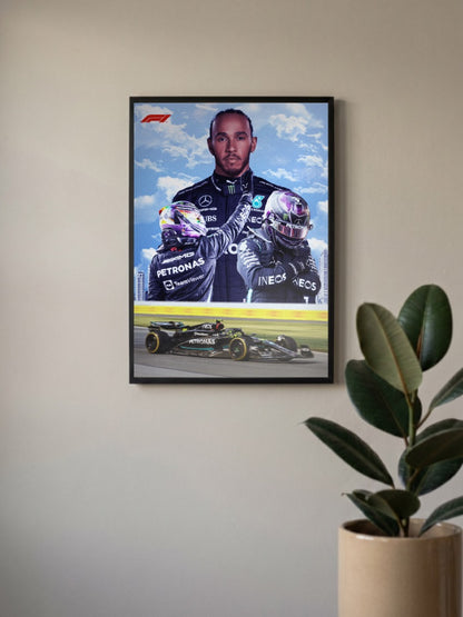 LEWIS HAMILTON F1 Poster