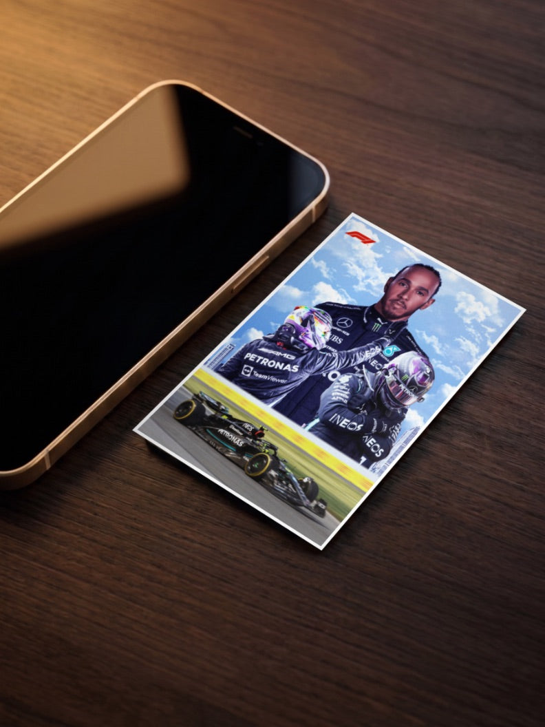 LEWIS HAMILTON F1 Poster