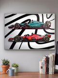 F1 Benz And Ferrari Poster