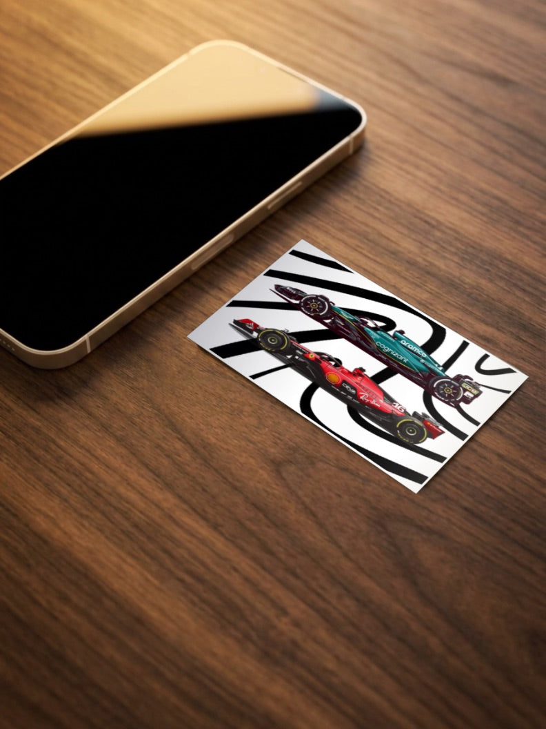 F1 Benz And Ferrari Poster