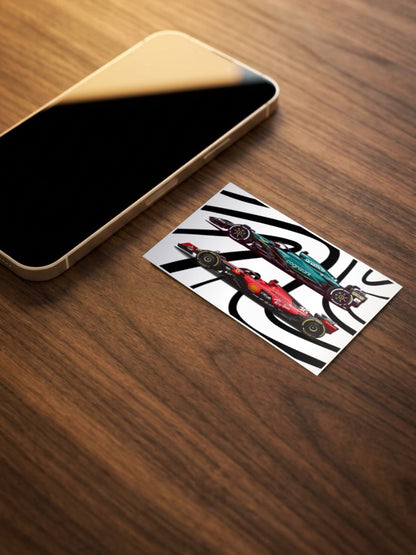 F1 Benz And Ferrari Poster