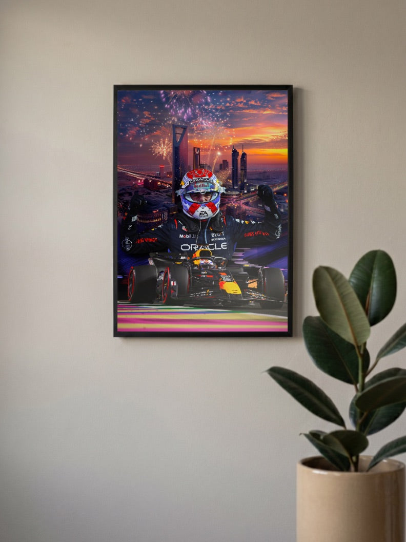 Max Verstappen Winner Poster