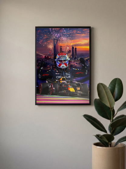 Max Verstappen Winner Poster
