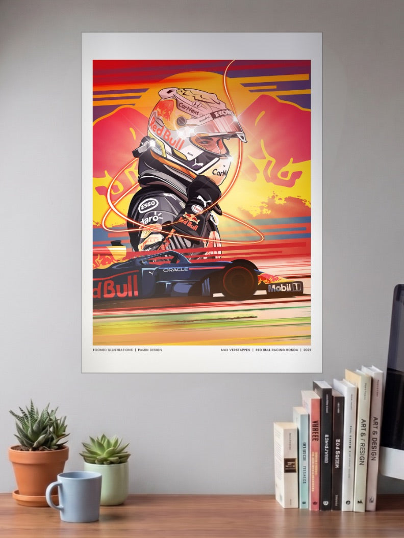 Max Verstappen Monaco Win Poster