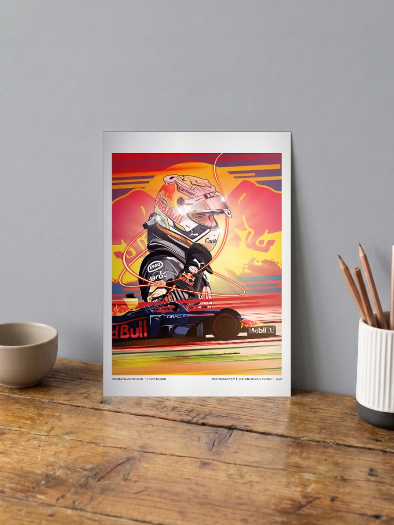 Max Verstappen Monaco Win Poster