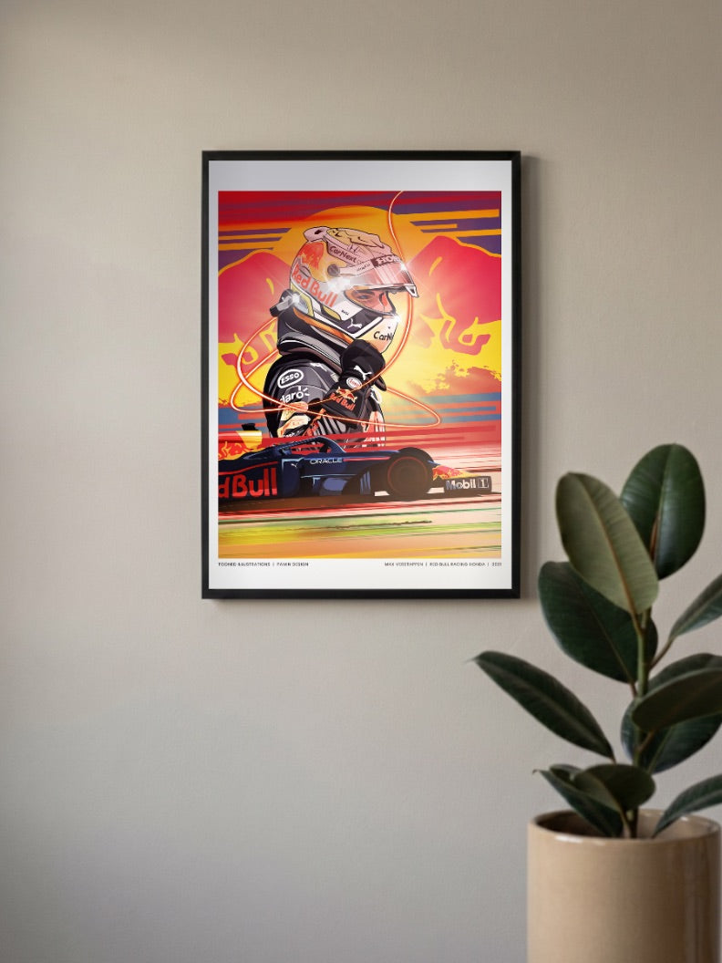 Max Verstappen Monaco Win Poster
