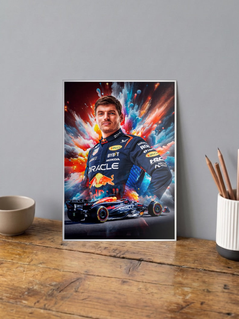 Max Verstappen F1 Poster