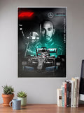 Lewis Hamilton Mercedes F1 Poster