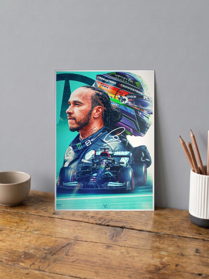 Lewis Hamilton Formula 1 Poster