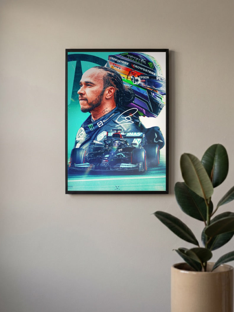 Lewis Hamilton Formula 1 Poster