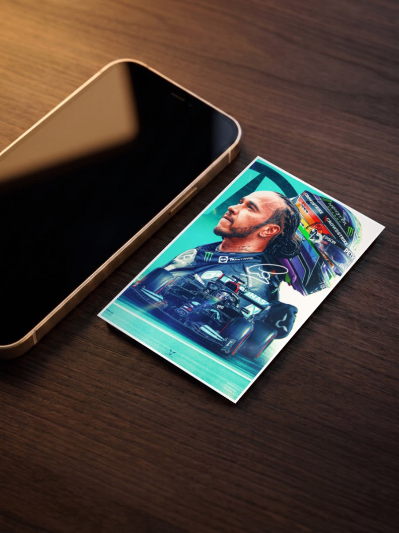 Lewis Hamilton Formula 1 Poster