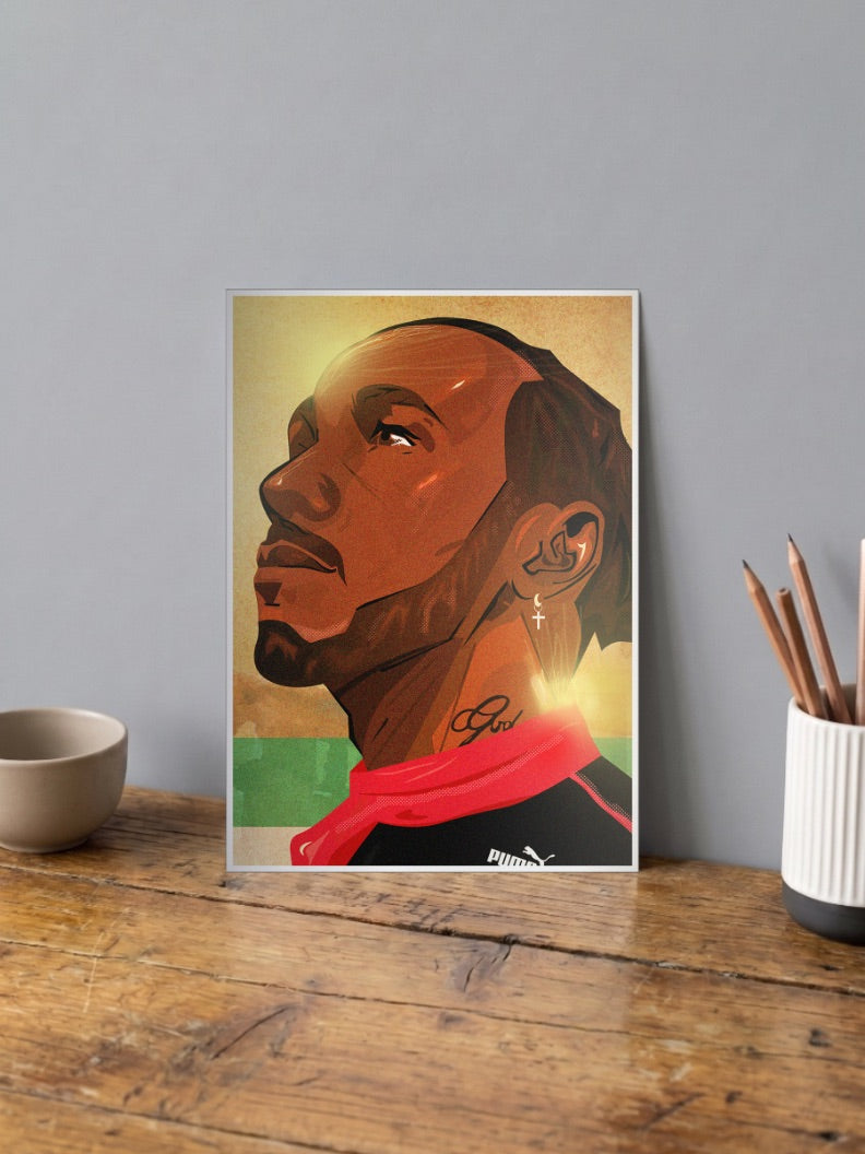 Lewis Hamilton a tribute to the racing Poster