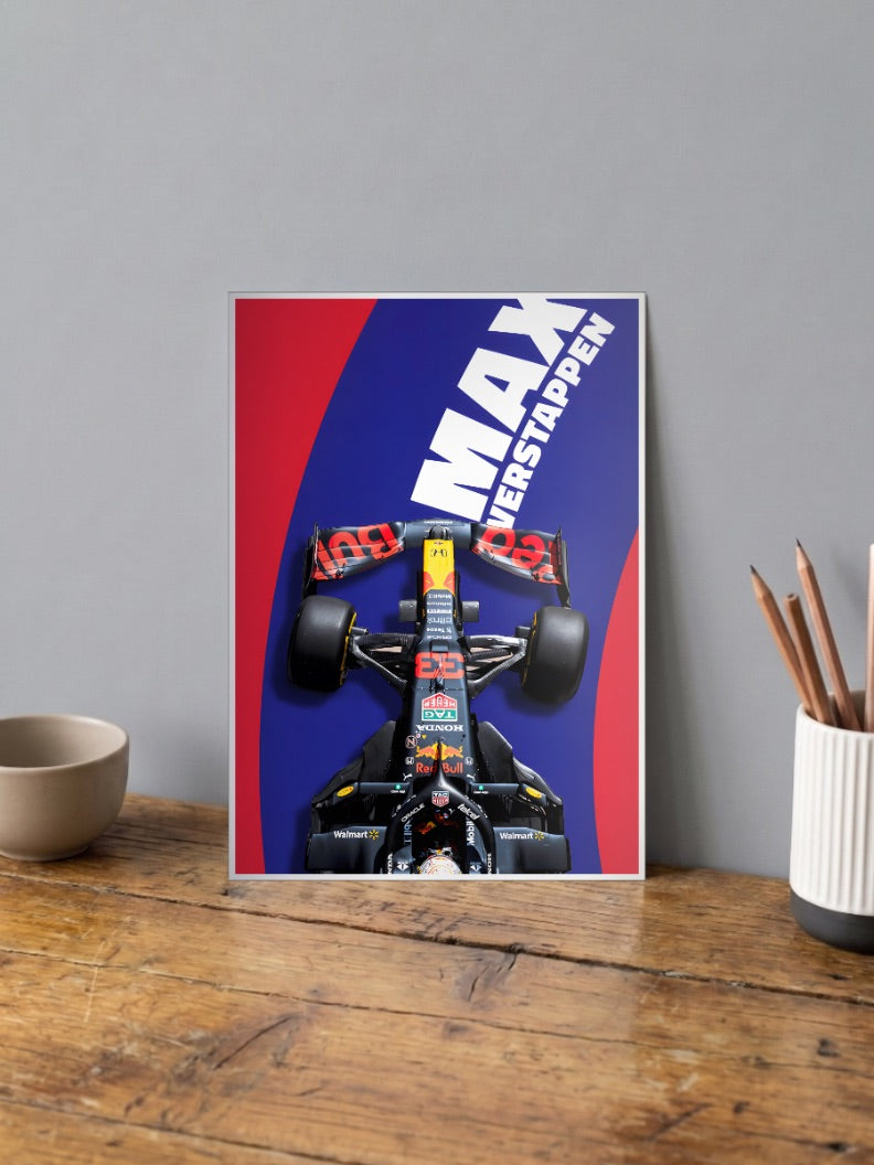 Max Verstappen Ferrari F1 Poster