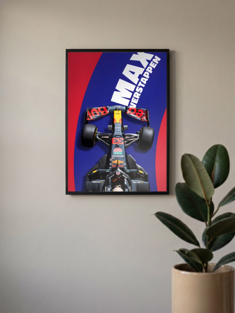 Max Verstappen Ferrari F1 Poster