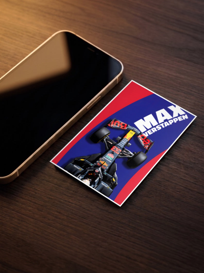 Max Verstappen Ferrari F1 Poster