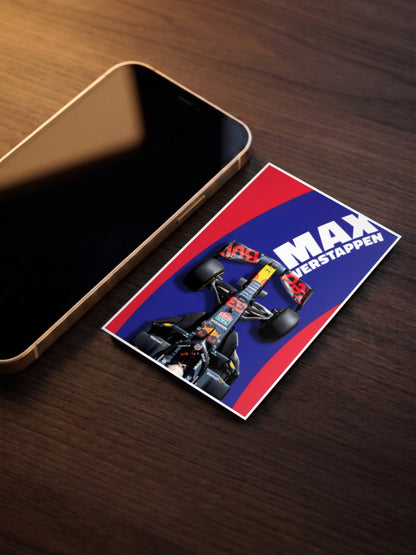 Max Verstappen Ferrari F1 Poster