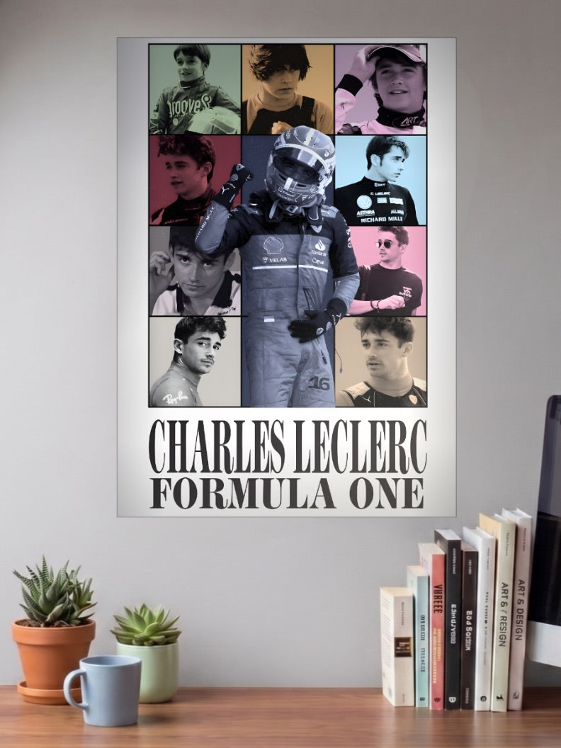 Charles Leclerc Eras F1 Poster