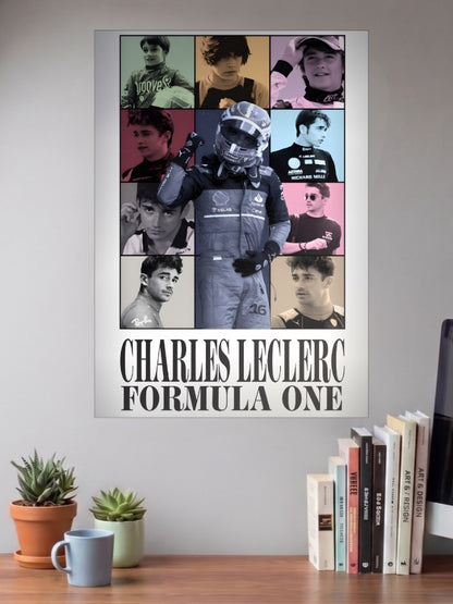Charles Leclerc Eras F1 Poster