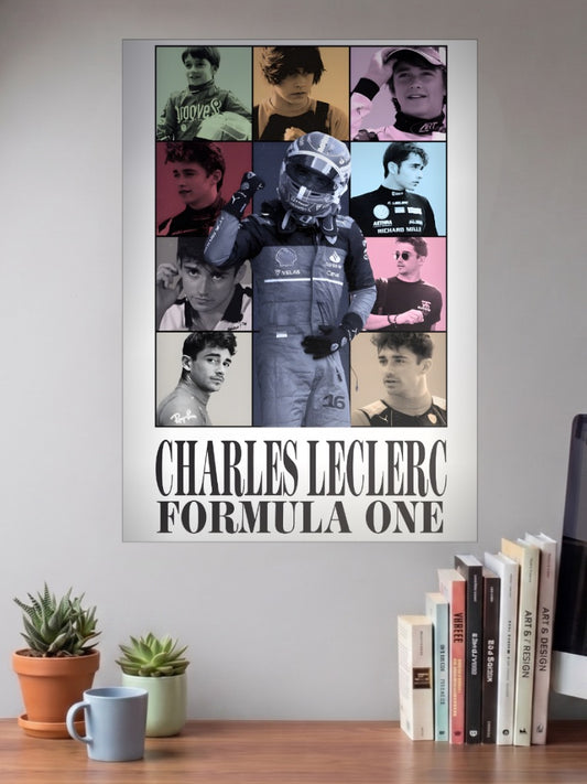 Charles Leclerc Eras F1 Poster