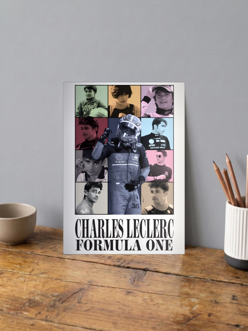 Charles Leclerc Eras F1 Poster