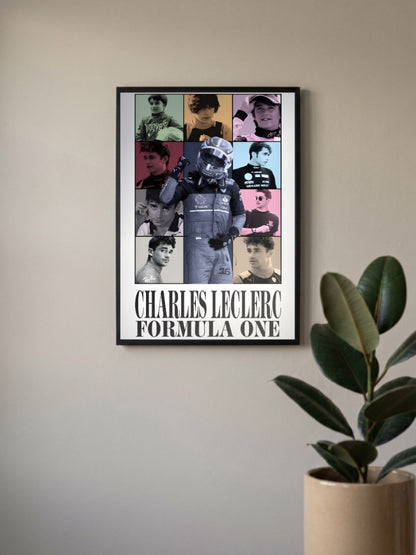Charles Leclerc Eras F1 Poster