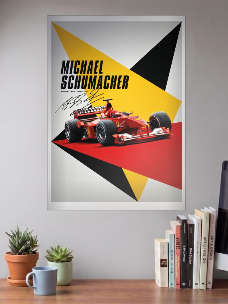 Schumacher 2000 Champion Official F1 Poster