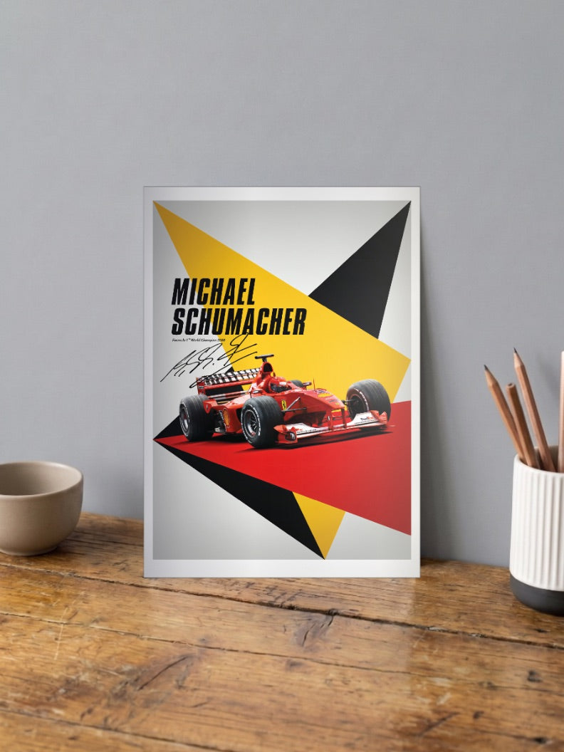 Schumacher 2000 Champion Official F1 Poster