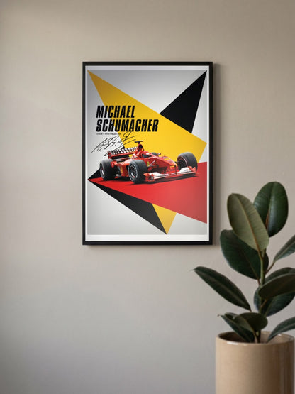 Schumacher 2000 Champion Official F1 Poster